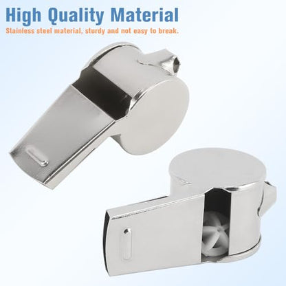 Whistles, Sports Coach Whistle, Whistle for Adults Stainless Steel Whistle for Coach Teachers Referees Officials