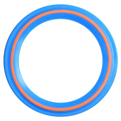 JEEFUD Flying Disc for Kids Adults 11 inch Flying Ring, 3 Pack Beach Backyard Sports Play Soft Discs, Sport Outdoor Toy Gift for 4+ Year Old Boys Girls Family (3PCS (Blue，Pink&Turquoise))