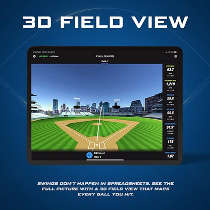 Full Swing Kit Baseball Advanced Radar Launch, Hitting, & Pitch Analyzer | Revolutionary Technology Captures 12 Data Points | Premium Package Includes 4K Camera, OLED Display, Tripod, & Accessories