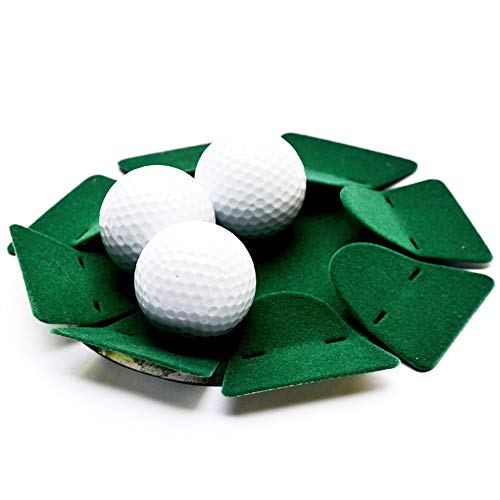 2pcs Green All-Direction Putting Cup Golf Training Hole Practing Cup Aid Indoor/Outdoor