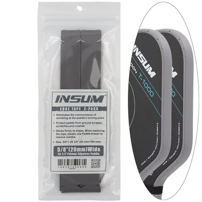 INSUM Pickleball Paddle Edge Guard Tapes Protection Tapes, Pre-Cut V, 20/23/26mm Width Protective Tapes for All Thickness Edges - color: Gray, size: Width 20mm