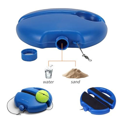 Tennis Trainer Rebound Ball with 2 String Balls, Tennis Pro Trainer, Portable Tennis Training Equipment, Tennis Rebounder Kit - Ideal for Beginners Sport Exercise