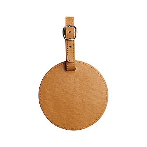 Myartte Golf Tee Holder with Wood Golf Tees Value 1 Set Golf Tee Holder for Bag Belt, Luxury Leather Gift for Golfer Men Women - color: brown
