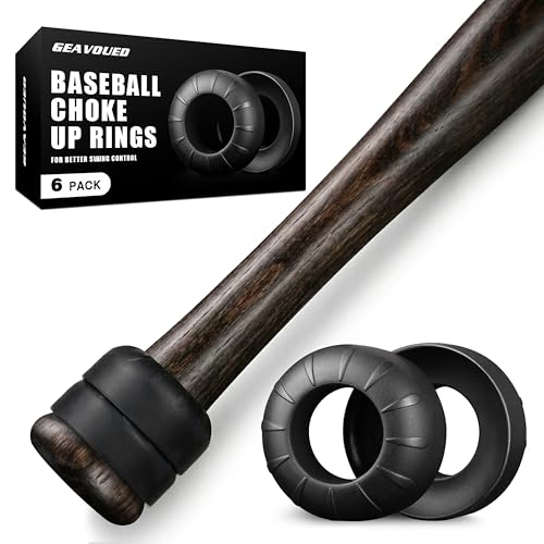 6 Pack Baseball Bat Grip Choke Up Rings,Choke Up Rings for Baseball Softball and Teeball Bat,Improve Swing and Increase Control,Enhance Grip On The Bat Handle