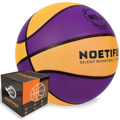 Upgraded Weighted Silent Basketball, High-Density Quiet Indoor Training Ball with Gift Box, Real Bounce Soft Material, Ideal for Home & Apartment Dribbling Practice