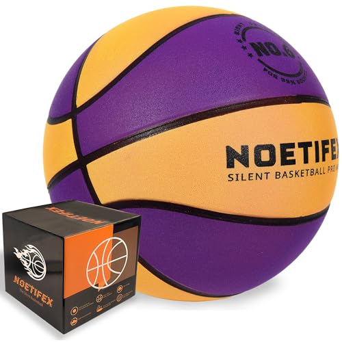 Upgraded Weighted Silent Basketball, High-Density Quiet Indoor Training Ball with Gift Box, Real Bounce Soft Material, Ideal for Home & Apartment Dribbling Practice