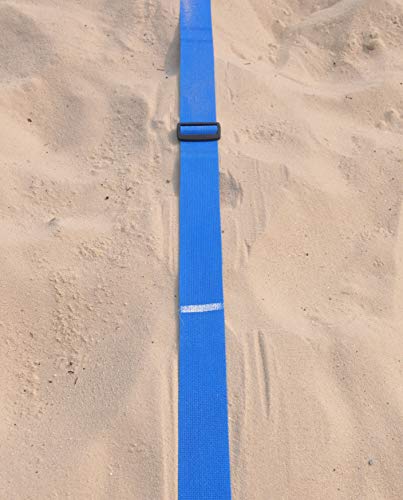 Tandem Sport Volleyball Court Lines - 1" Webbed Volleyball Court Lines - Regulation or Short Court - Blue