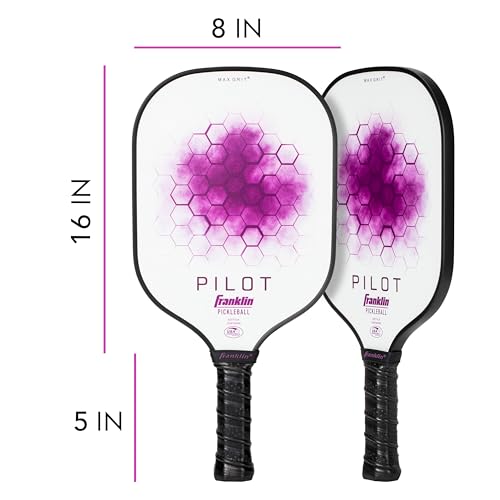 Franklin Sports Pickleball Paddle - Pilot Polypropylene Core Pickleball Racket - Official USA Pickleball (USAPA) Approved Pickleball Paddle - Lightweight Pro Racket - 10mm Thick Core