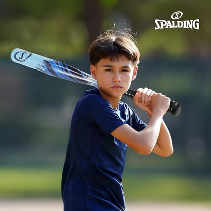 Spalding - Junior Baseball Set, Includes Plastic Bat, Ball & Glove, Complete Starter Kit for Kids, Youth Baseball Practice & Outdoor Play