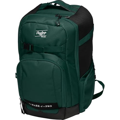 Rawlings | The Journey Player's Backpack Equipment Bag | Baseball/Softball | Multiple Colors - color: Dark Green