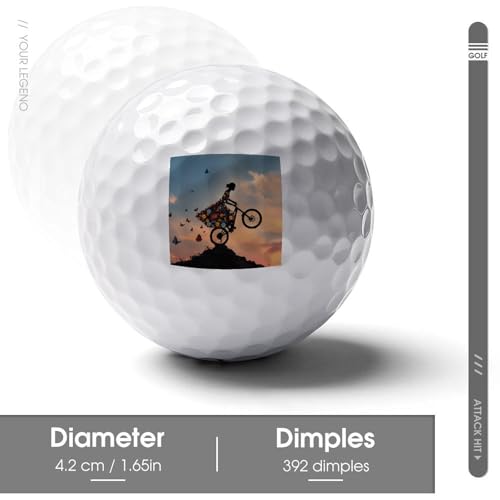 Bike Bicycle Ride Golf Ball Soft Feel Golf Practice Balls for Golfs Course Daily Training