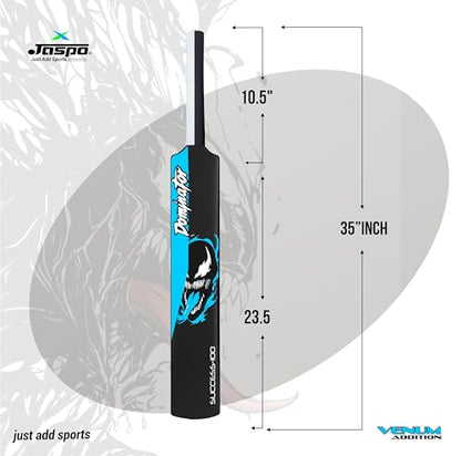 Jaspo Dominator Venom Edition 34 Inches Plastic Cricket Bat,Ball Octopus Gripbest for Practicing- to Play with Soft Rubber, Tennis Wind Ball.