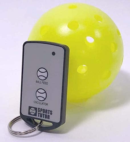 Pickleball Tutor Plus with Remote, 2-Line, Electronic Elevation. Variable TOPSPIN and Backspin. Made in USA by #1 Pickleball Machine Company.