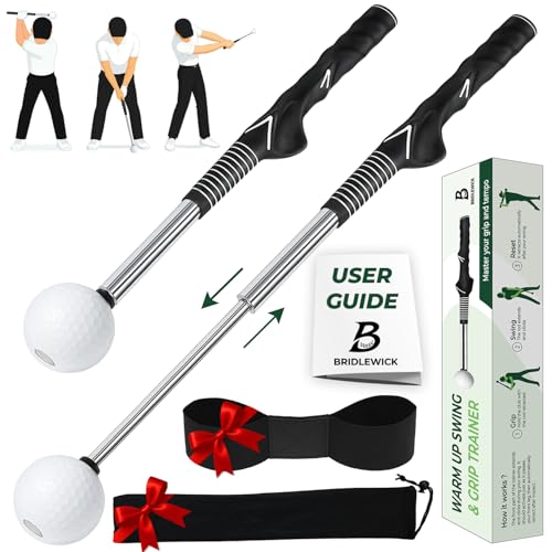 Tempo Stick Golf, Retractable Golf Swing Training Aid Right Handed, Telescopic Click with Grip Trainer for Daily Warm-Up, Best Indoor Golf Swing Trainer, Practice Club and Beginners