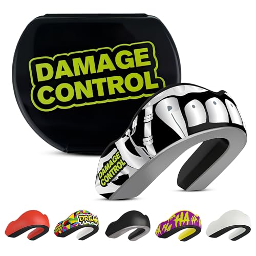 DAMAGE CONTROL Extreme Impact Mouth Guard – Sports Mouthguard for Boxing, MMA, BJJ, Hockey, Rugby, Lacrosse, & More – Mouthpiece for Teeth & Jaw Protection, for Youth & Adults (Giga Bite EI) - color: Giga Bite Ei, size: Adult