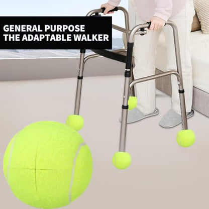 ZIYIZE PreCut Walker Tennis Ball 6PCS Walkers Legs Universal Precut Glide Balls | Heavy Duty Long Lasting Felt Pad Glide Coverings (Yellow) - color: Yellow