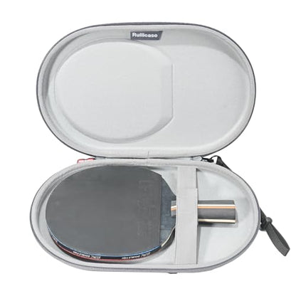 Carrying Case for Ping Pong Paddles/Table Tennis Paddles, Hard Protecitve Bag with Adjustable Wrist Strap, Compact Design Portable Lightweight (Case Only) - color: Gray