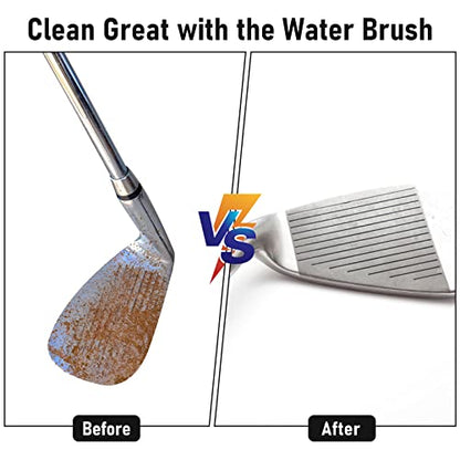 2 Pack Club Cleaner Groove Tube Golf Brush With Leakproof Reservoir, Squeeze Bottle for Easy Cleaning, 7 Inches Tall