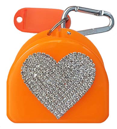 Decorated Mouthguard Retainer Mouth Guard Case - Young Love - color: Orange