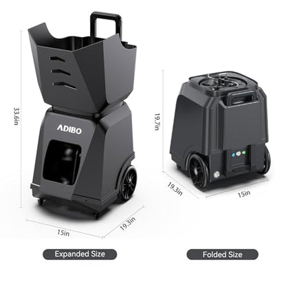 ADIBO Tennis Ball Machine, Internal Oscillation, Authentic Programming, Dual Motors with Topspin & Backspin, 160+ Balls, 6-Hour Non-Stop Runtime, Stable Voltage Contro (T500 PRO)