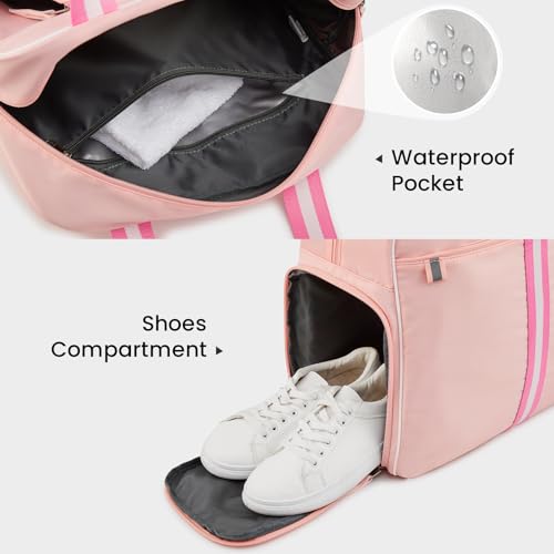 G4Free Pickleball Bag, Pickleball Bag Tote for Women and Men - color: Pink
