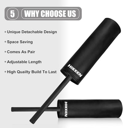 Hikeen Padded Blocking Guards, 2 Pack Basketball Blocking Pads, Defense Sticks, Padded Contact Sticks, Pop Up Defender for Basketball, Football, Lacrosse, Boxing Training