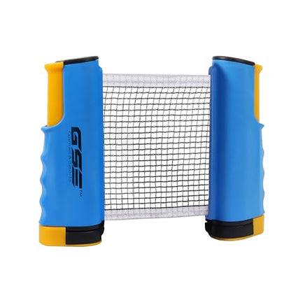 GSE Games & Sports Expert Adjustable Retractable Ping Pong Net Set & Post. Professional Table Tennis Rackets and Balls, Net with Posts and Storage Bag - Pingpong Paddle and Game Table Accessories. | Adjustable