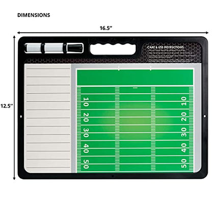Murray Sporting Goods Premium Coaches Clipboard | Double-Sided Dry Erase Marker Board for Basketball, Baseball, Soccer, Football, Hockey (Marker Included)