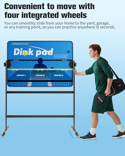 Portable Pickleball Trainer - Solo Practice Rebounder with Adjustable Stand, Perfect for Dink Mastery