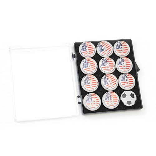 SCOPRO Soccer Coaching Magnets, Numbered Magnetic Player Markers for Soccer Coaching Board and Dry Erase Board Training, USA - color: Usa, size: 1 Set
