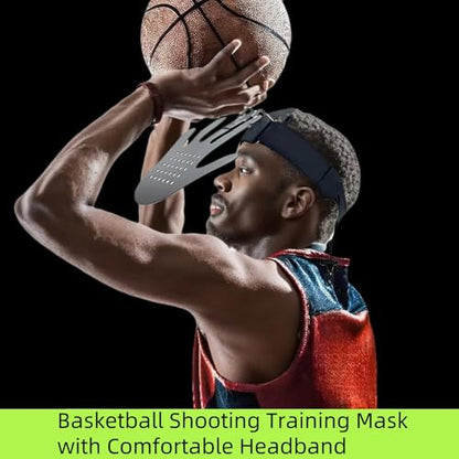 Blocking Guards Basketball Defensive Mask, Eye-Blocking Shooting Training Maskwith Headband, Guard Shooter Jump Shot Basketball Game Training Equipment