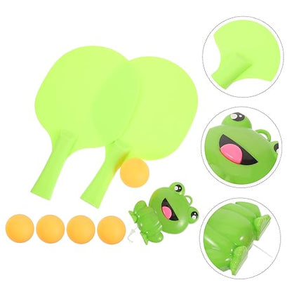 Abaodam Hanging Table Tennis Trainer Set for Kids 8-Piece Indoor Table Tennis Equipment Adjustable Height Vision and Attention Skills Development for Kids