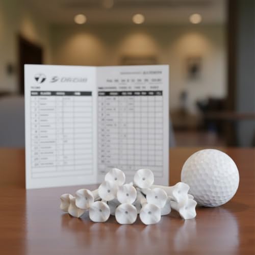 Hampton Distribution White Plastic Golf Tees, 30 or 100 Pack, Golf Tees 3 1/4 Inch