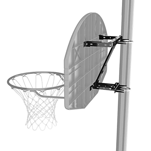 Spalding Universal Basketball Backboard Mounting Bracket | Adapts to Fit Roof, Flat Surface, or 3.5" Round Pole | Non Adjustable Height