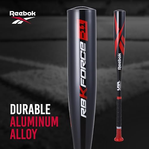 Reebok - T Ball Bat, 26-Inch Aluminum Bat for Kids & Youth, Baseball Bat for Practice, Training, and Beginners (Black) - color: Black