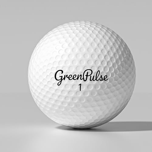 GREENPULSE Drive+ Distance Golf Balls – 2-Piece, Soft Feel with Low Spin Design for Maximum Distance - color: White, size: 48 Pack