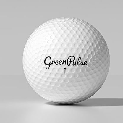 GREENPULSE Drive+ Distance Golf Balls – 2-Piece, Soft Feel with Low Spin Design for Maximum Distance - color: White, size: 48 Pack
