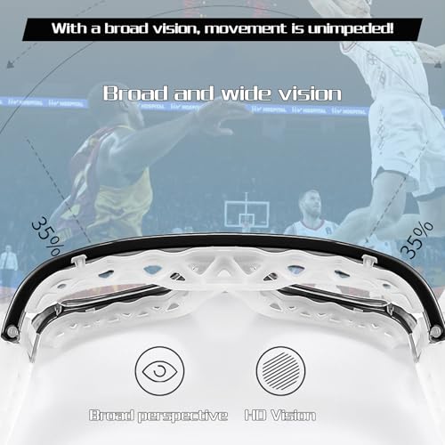 KERHAN Sports Goggles - Anti Fog Protective Eyewear for Racquetball, Basketball-Shatterproof TR90 Frame, Adjustable Strap - color: Blue
