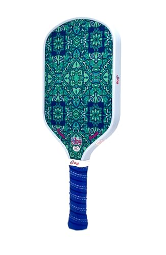 4Joy Pickleball Paddle Premio Series - Thermoformed Premium T700 Carbon Fiber Pickleball Paddless - Professional Pickleball Rackets for Women & Men - 16mm Honeycomb Core - USAP Approved - style: Green Forest