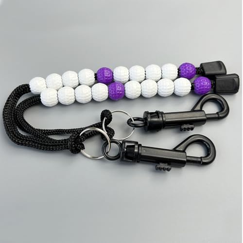 2 Pcs Golf Beads Count Stroke Score Counter, Golf Beads Counter, Golf Beads Score Counter, Golf Rhinestone Bead Score Counter