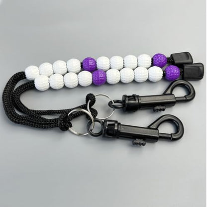 2 Pcs Golf Beads Count Stroke Score Counter, Golf Beads Counter, Golf Beads Score Counter, Golf Rhinestone Bead Score Counter