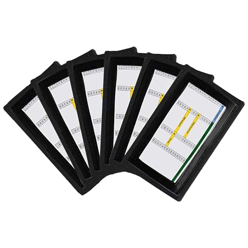 QB Playbook Wristband - Football Quarterback Play Wristbands for Adult and Youth - Wrist Coach for All Sports with 3 Compartments - color: Black, size: Youth, 6-Pack