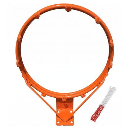 Replacement Basketball Rim, 45cm Heavy Duty Shock-Absorbing Wall Mounted Basketball Rim Indoor Outdoor Hanging Hoop