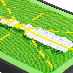 Golf Swing Training Mat,Golf Hitting Mat Outdoor Indoor with Path Feedback,Golf Swing Tracker Mats for Beginners,Men,Women