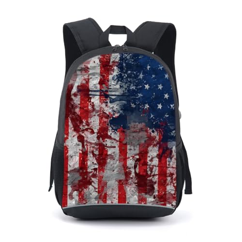 CAIWEI American Football Backpack School Bag (graffiti) - color: Graffiti, size: 17.2*11.7*5.5 Inch