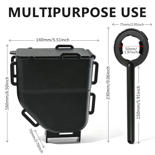 Ruppence Golf Cart Ball Washer and Club Cleaner Kit, Golf Ball Washer, Includes Straps, Improved Brush Design, Perfect for Club Courses, Pros, & Home