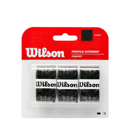WILSON Sporting Goods Profile Tennis Racquet Over Grip, Black (WRZ4025BK) - color: Black, style: Profile