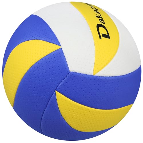 Dakapal Soft Volleyball Official Size 7 Volleyballs Ball Lightweight Volleyball for Youth Beginners Training Outdoor Indoor (0.26-0.29LBS with Pump