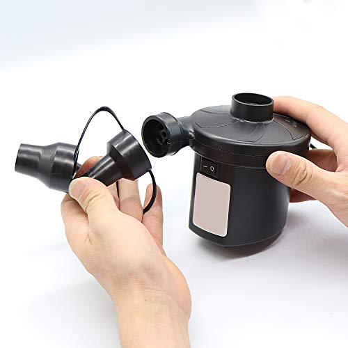 OIIKI 3 Set Replacement Nozzles, Plastic Pump Nozzles, 3 Size for Air Bed, Air Pump Nozzles for Inflatables, Air Mattress, Black