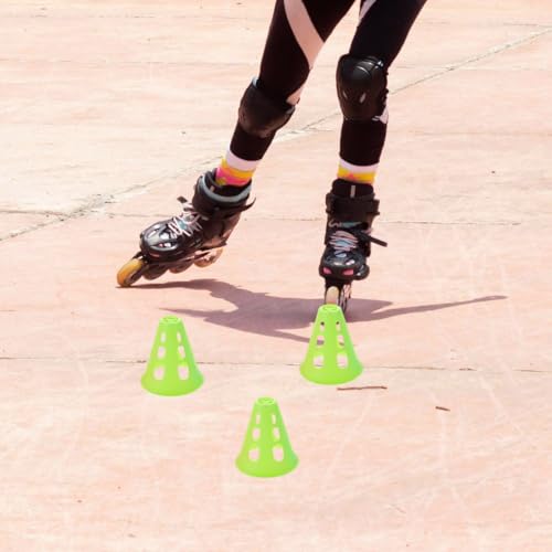 BESPORTBLE 20Pcs Mini Training Cones for Roller Skating Practice Windproof Sports Marker Cones 3.14In Diameter Lightweight Outdoor Training Accessories for Skill Development
